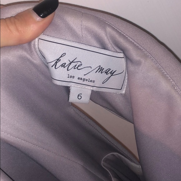 Taupe colored bridesmaid dress - Picture 4 of 4